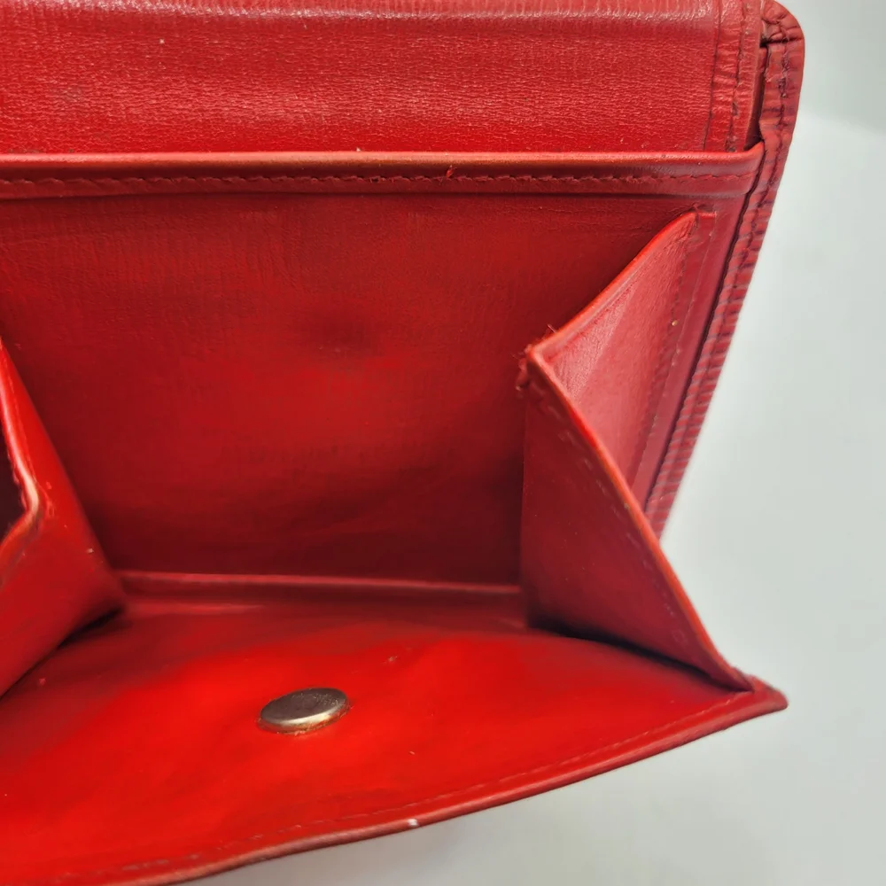 Louis Vuitton Red Textured Wallet